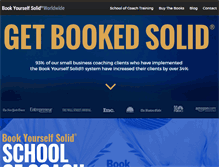 Tablet Screenshot of bookyourselfsolid.com